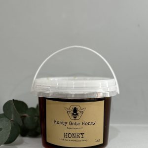 Rusty Gate 1kg Raw Honey Plastic Pail
