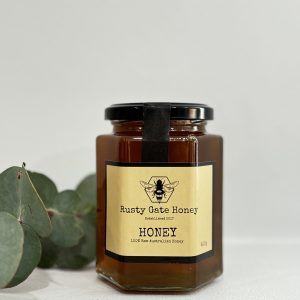 Rusty Gate 400g Raw Honey Glass Jar