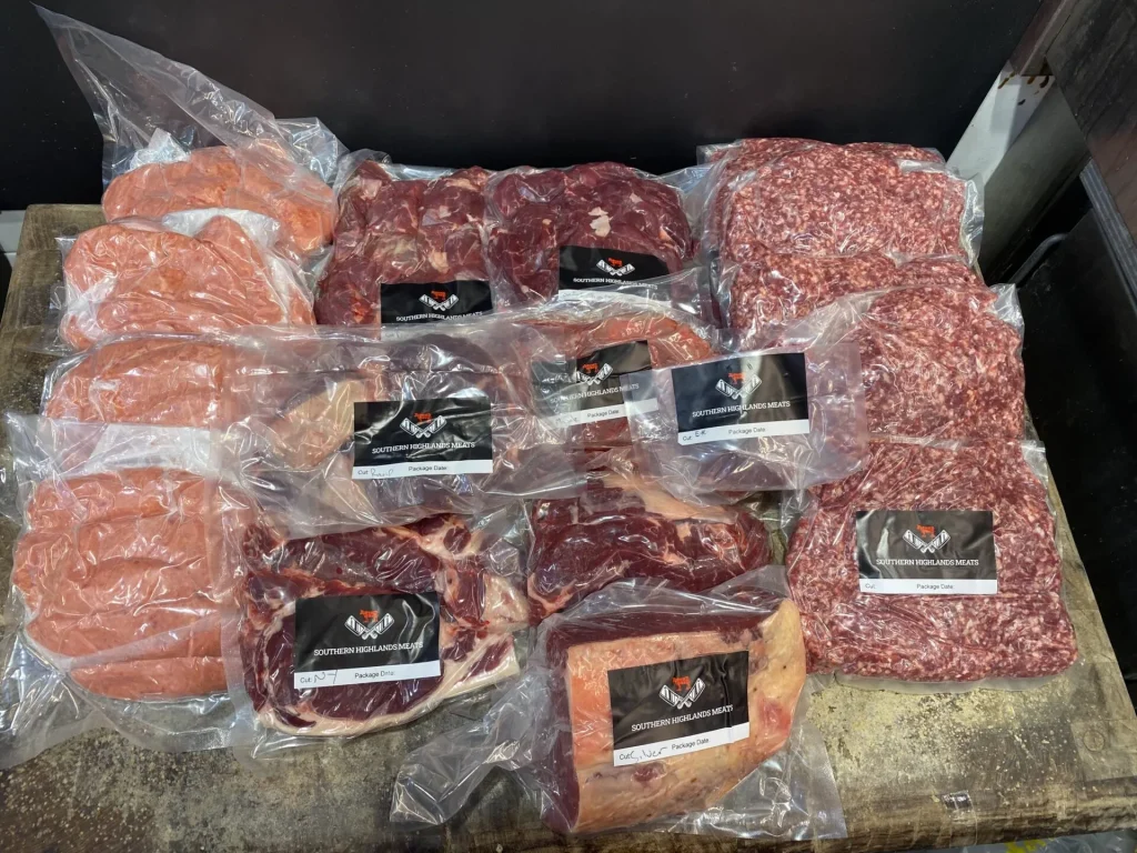 Southern Highlands Pasture Fed Angus Beef – 1/2 Beast
